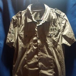 Men's David Bitton  Military Style Shirt
